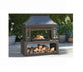 Four Seasons Wood Burning Fireplace, Black, With Log Rack & Tool SRLF370