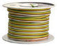 100', 16 Gauge, 4 Conductor Trailer Light Hook Up Wire, White, Brown, Yellow, Green, 51564-03-18