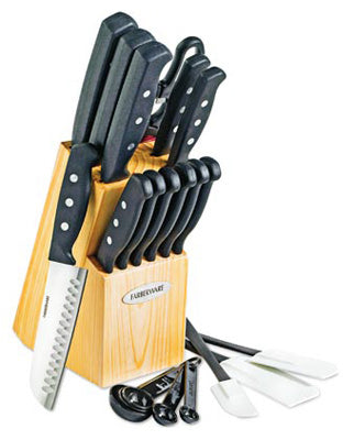 Farberware 4-Piece Stamped Stainless Steel Steak Knife Set