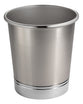 York, Metal Split Finish Waste Can, Brushed Nickel Build & Chrome Plated Steel Base, 76550