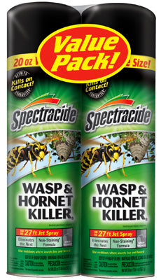 Spectracide 2 Pack, 20 OZ, Aerosol Wasp & Hornet Killer