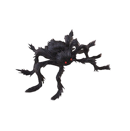 Black, Hairy Halloween Spider with Posable Legs, 9898K