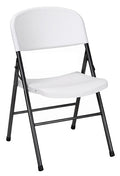 Case of 4 White Folding Deluxe Molded Chairs 14-867 WSP4S