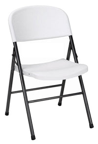 Case of 4 White Folding Deluxe Molded Chairs 14-867 WSP4S