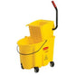 Rubbermaid Wave Break Yellow Mop Bucket & Wringer 26/35 QT  1887305